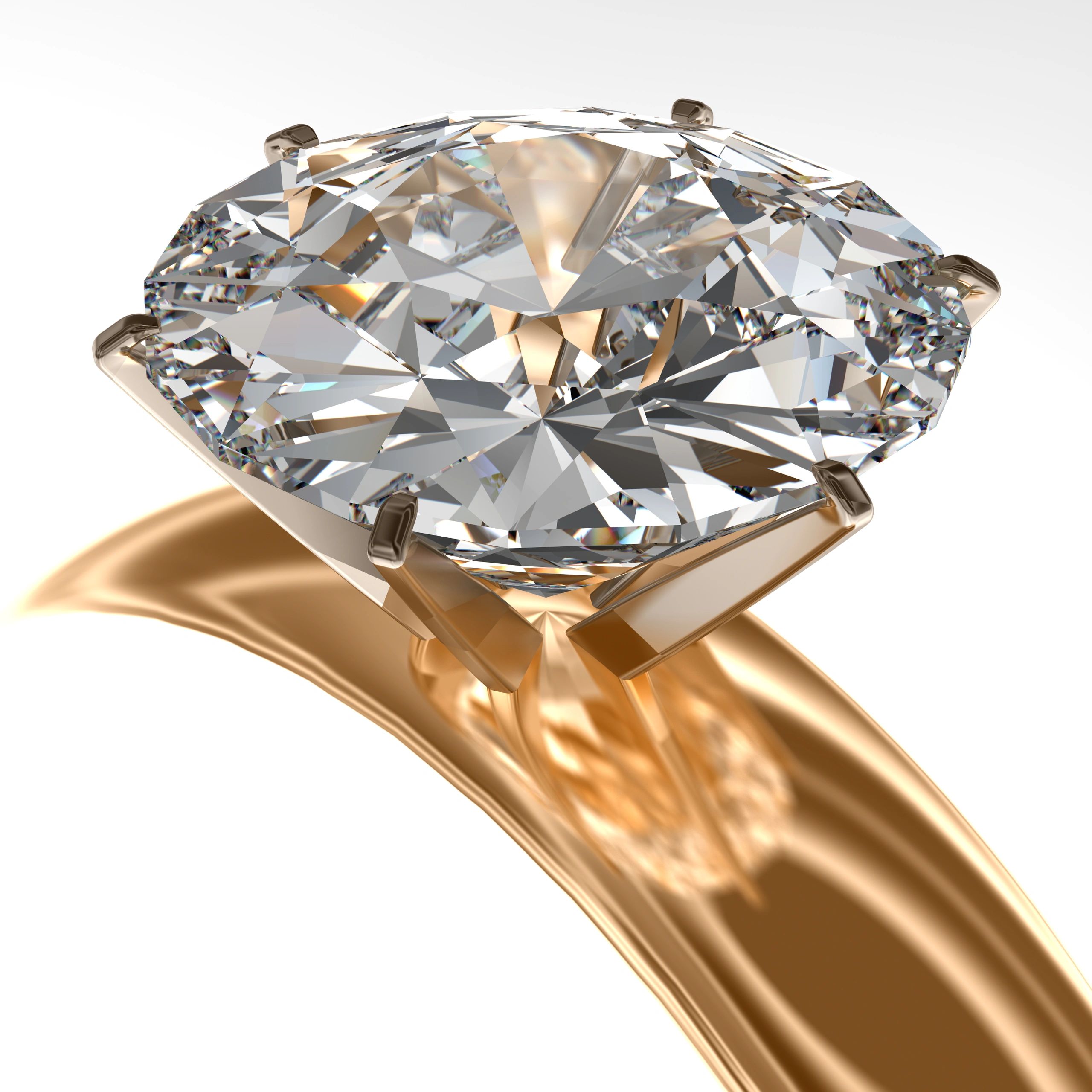 Diamond ring in a refined close-up for Alp Mücevherat collections